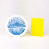 Universalus valymo ir poliravimo akmuo su soda WEISSER BLITZ – FANTASTISCH, komplekte kempinė, 500g